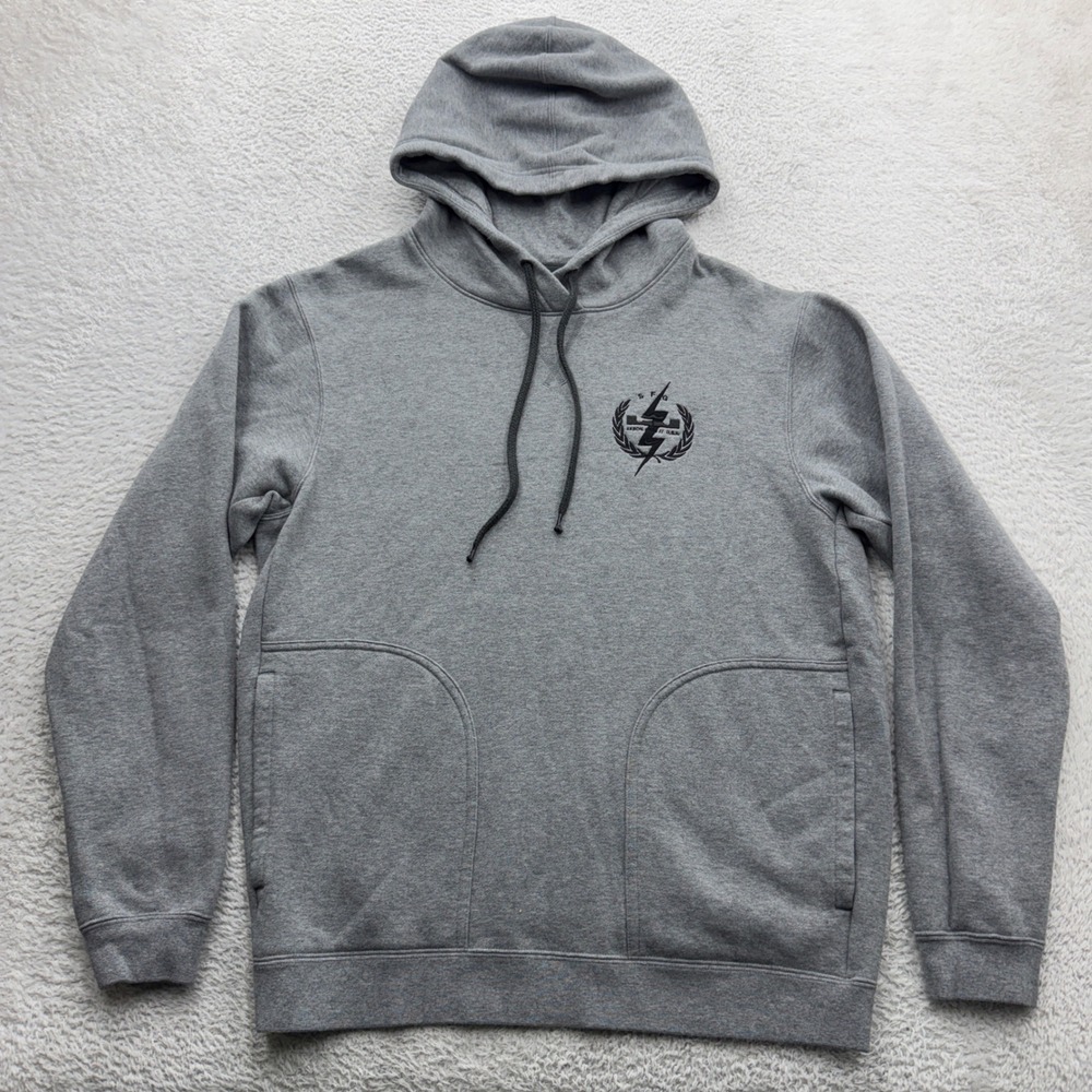 Nike Mens LeBron James SFG Akron Ohio Hoodie Gray Fleece Sweatshirt Small